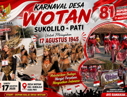 Karnaval Desa Wotan Sukolilo Pati Semarakkan HUT Kemerdekaan, Budaya Lokal Jadi Magnet Warga