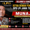 Munaji Pati Didapuk sebagai Ketua Dewan Penasihat DPD LPI Jawa Tengah, Siap Perkuat Sinergi dan Pengawasan Organisasi