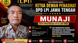 Munaji Pati Didapuk sebagai Ketua Dewan Penasihat DPD LPI Jawa Tengah, Siap Perkuat Sinergi dan Pengawasan Organisasi