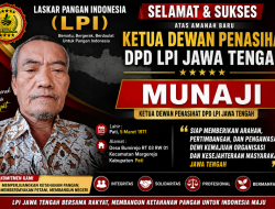 Munaji Pati Didapuk sebagai Ketua Dewan Penasihat DPD LPI Jawa Tengah, Siap Perkuat Sinergi dan Pengawasan Organisasi