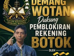 Rekening Botok Diblokir Bank Mandiri, Demang Wotan: Jika Sesuai Hukum, Hormati Prosesnya